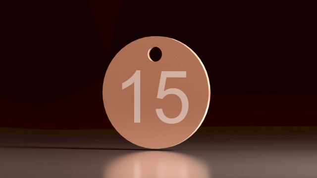 Baumplakette Alu Bronze eloxiert mit Lasergravur
Image