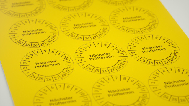 Prüfetikett auf selbstklebender Acrylatfolie
Image